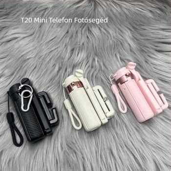 Alumínium Bluetooth-os selfie bot tripod távirányítóval – hordozható telefon-tartó élő közvetítéshez