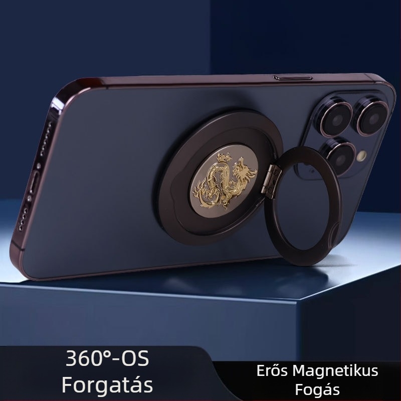 Fémes MagSafe-hez készült telefongyűrű-tartó, 360° forgás, MagSafe-kompatibilis