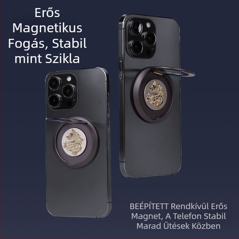 Fémes MagSafe-hez készült telefongyűrű-tartó, 360° forgás, MagSafe-kompatibilis