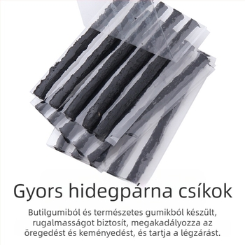 Gumi javító készlet, 34 darabos, vászontáskában, Hongfeng Tools