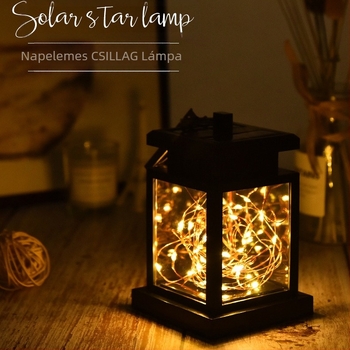 Napelemes LED kültéri lámpa KOMILT-5 IP65, 0,2W, 1,2V, 6–12 órás működés