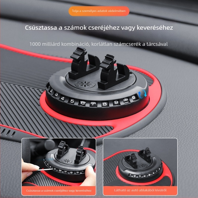 Rising PVC autós telefon-tartó a műszerfalon csúszásgátló párnával, Guangdongban gyártva