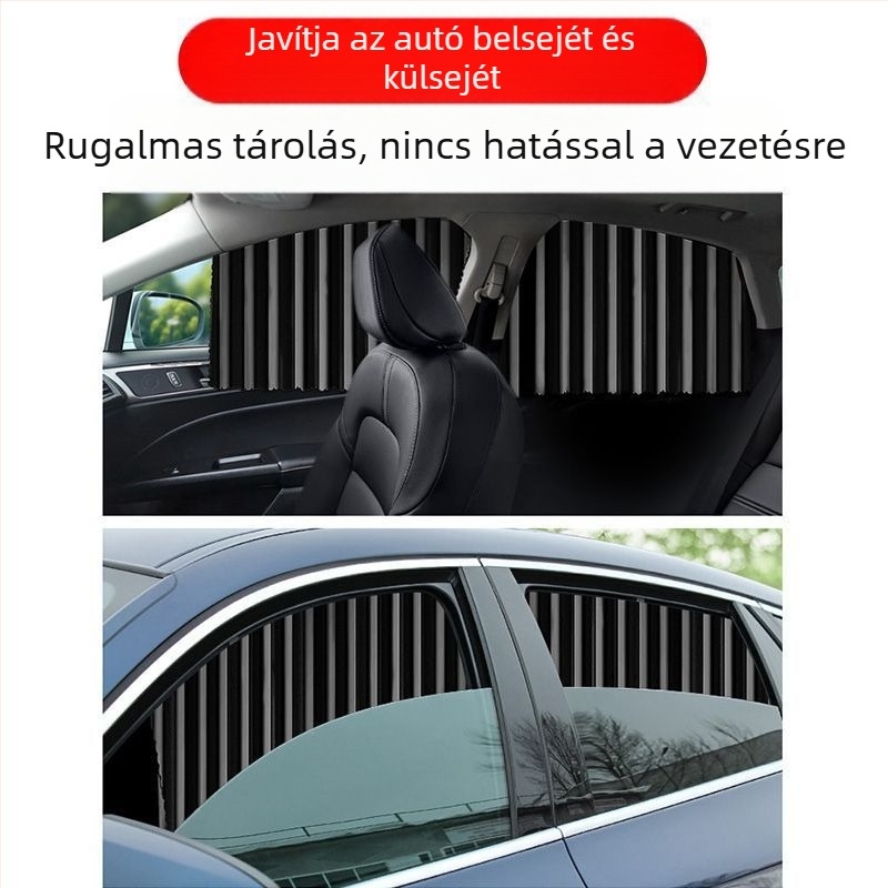 Mágneses autóhátsó ablak árnyékoló függöny, magánélet védelme, hőszigetelés és gyermekek számára