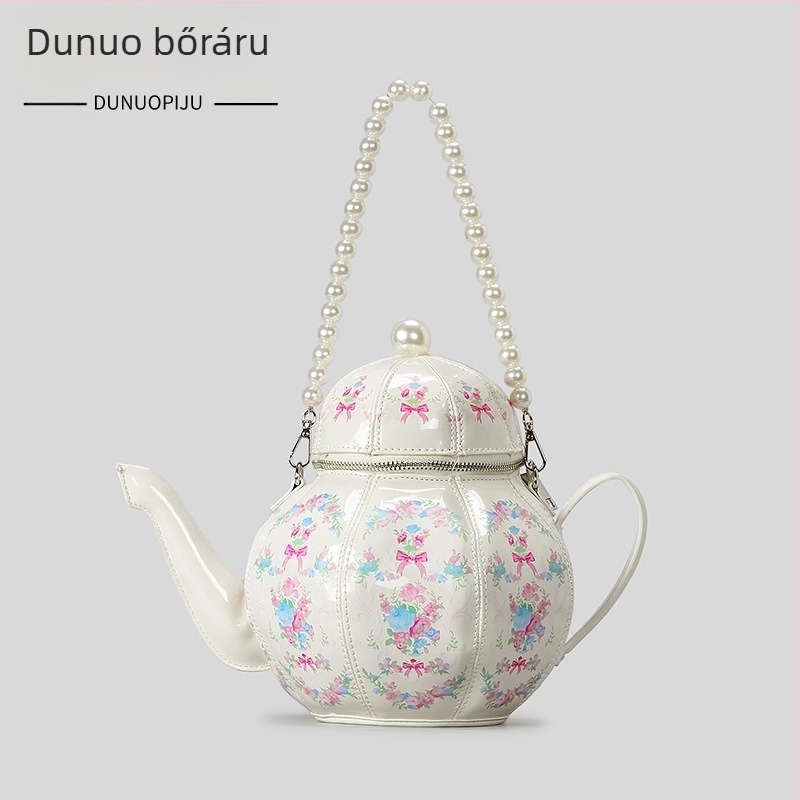 PU anyagú vödör alakú táska, cipzáras záródás, poliészter bélés, belső mobiltelefon rekesz