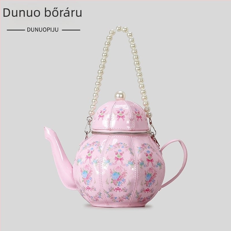 PU anyagú vödör alakú táska, cipzáras záródás, poliészter bélés, belső mobiltelefon rekesz