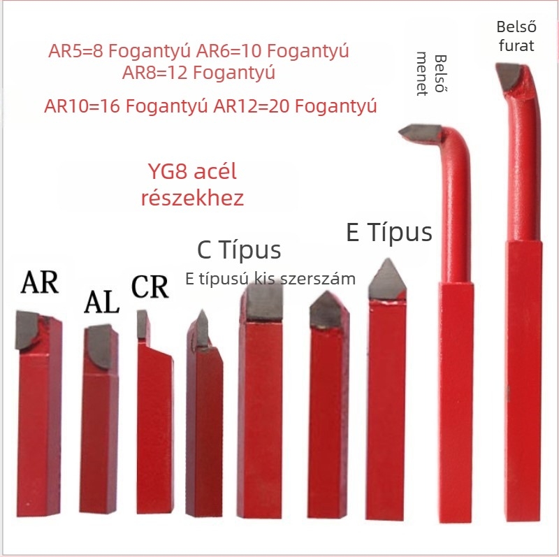Instrumentlathe szerszámkészlet - hegesztett forgácsoló eszköz, YDL márka