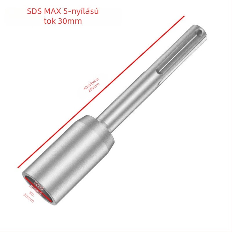 SDS Max kalapácsos fúrófej, fémből, elektromérnökök számára, telekommunikációs karbantartáshoz