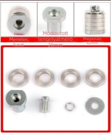 Szögcsiszoló módosított hornyológép tartozéka galvanizált adapterrel, 125/100, alumínium