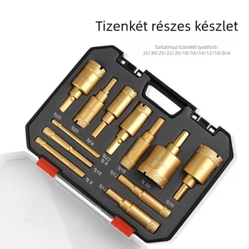 Szárazfúró készlet csempéhez – gránit, márvány, porcelán, vitrifikált csempe és kerámiakő