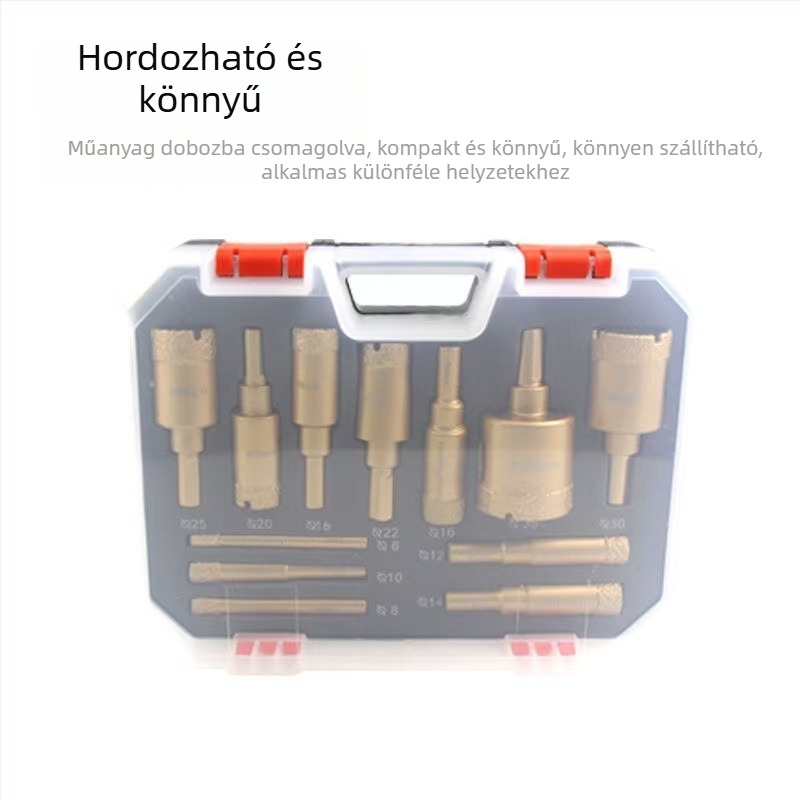 Szárazfúró készlet csempéhez – gránit, márvány, porcelán, vitrifikált csempe és kerámiakő