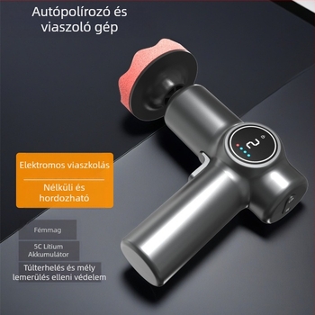 Vezeték nélküli autó polírozógép, kettős felhasználás autóhoz és otthonhoz, állítható sebesség, ABS anyag