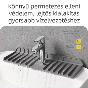 Szilikonból készült mosogató csaptele levezető alátét – lefolyás, testreszabás elérhető, nyomtatott logó, Silicon Art márka