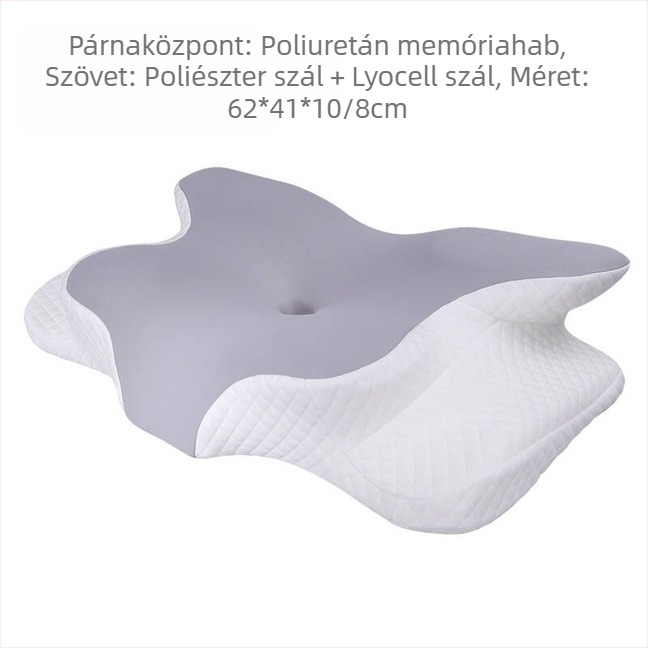 Memóriahabos nyakpárna földöntúli formával, mag 2–3 kg, magasság 5–10 cm, testreszabás elérhető, mag anyaga Lyocell/poliészter/nylon/spandex
