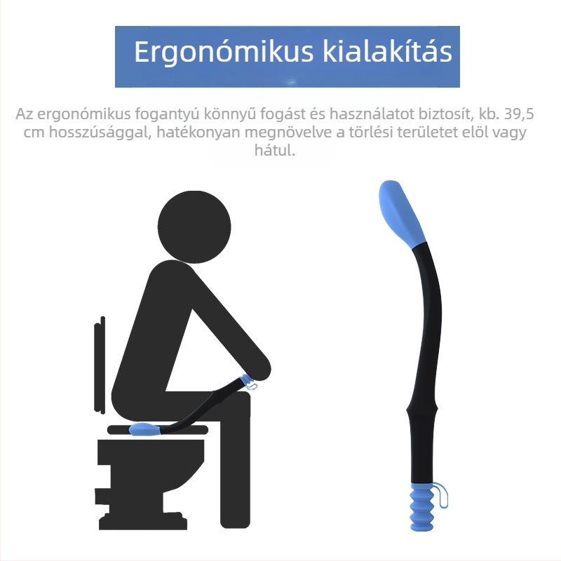 Yu Tai szilikonos segédeszköz a WC tisztításához, modell 25682, csomagolás 100, logó nyomtatva, testreszabható, idősek és fogyatékkal élők számára