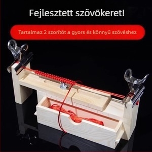 Fa keretes karkötő szövő eszköz — rögzített klipsz, testreszabható, 2024 nyarán bevezetve