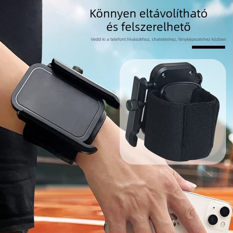 Karpánton rögzített telefon-tartó futáshoz – Uniszex, Műanyag, Általános stílus (Állvány élő közvetítéshez)