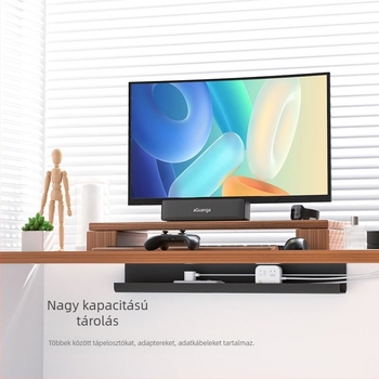 Íróasztal alatti kábelkezelő – PVC anyagból, kábelek rendező doboz, kötegző doboz, fúrás nélkül