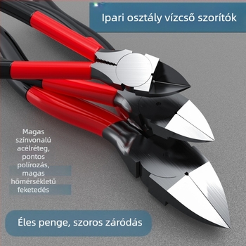 Maibu hajlított szájú fogó, nagy szilárdságú, ipari minőségű vágófogó, 130 g, műanyaghoz