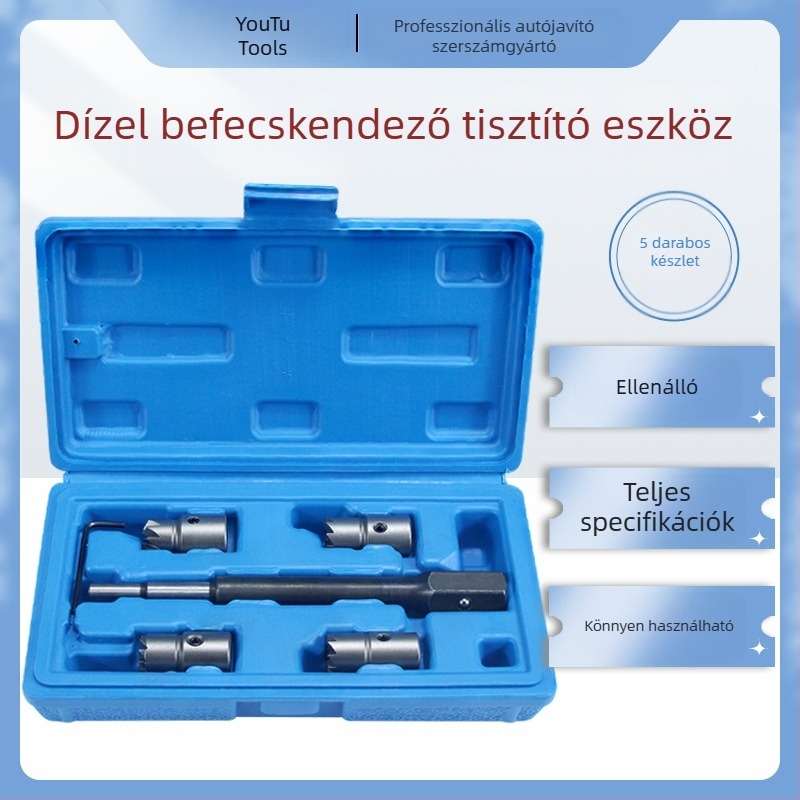 Dízel befecskendező eltávolító készlet reamerrel — 5/7/10/17 darab, utmall