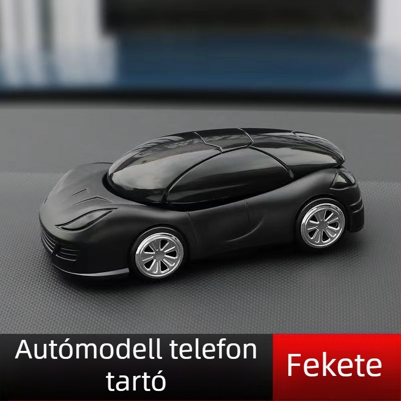 Autótelefon-tartó az műszerfalra, univerzális illeszkedés, ragasztásos telepítés, passzív dizájn