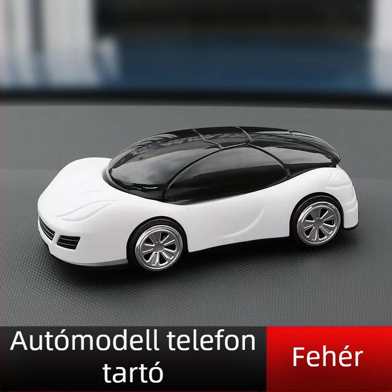 Autótelefon-tartó az műszerfalra, univerzális illeszkedés, ragasztásos telepítés, passzív dizájn