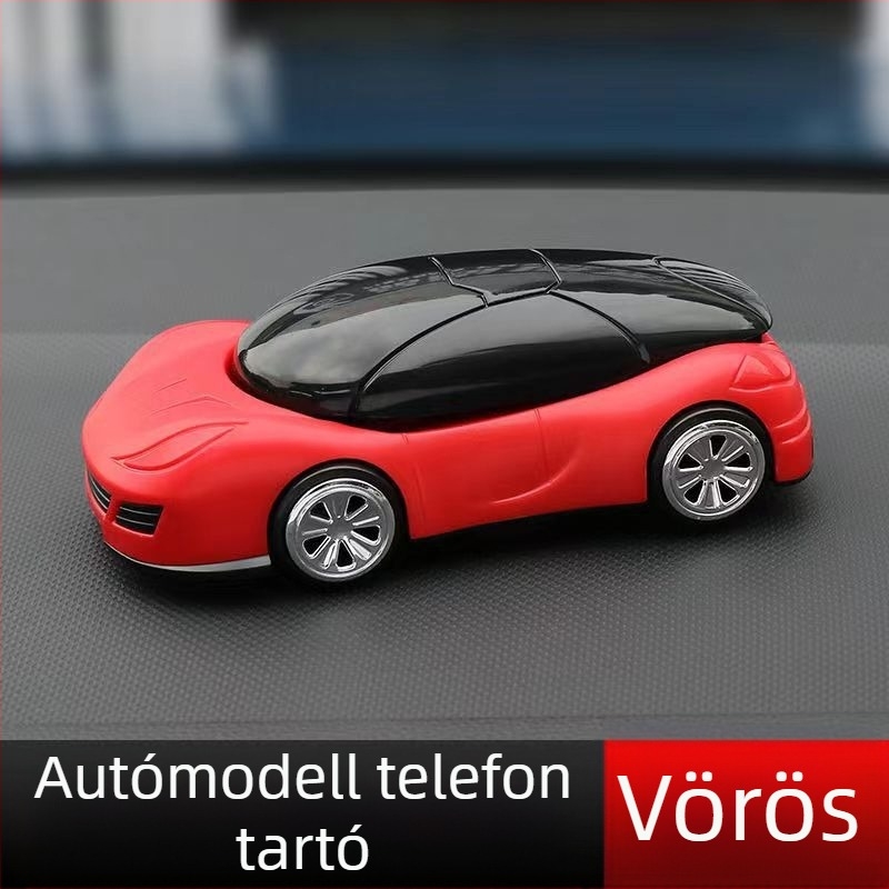 Autótelefon-tartó az műszerfalra, univerzális illeszkedés, ragasztásos telepítés, passzív dizájn