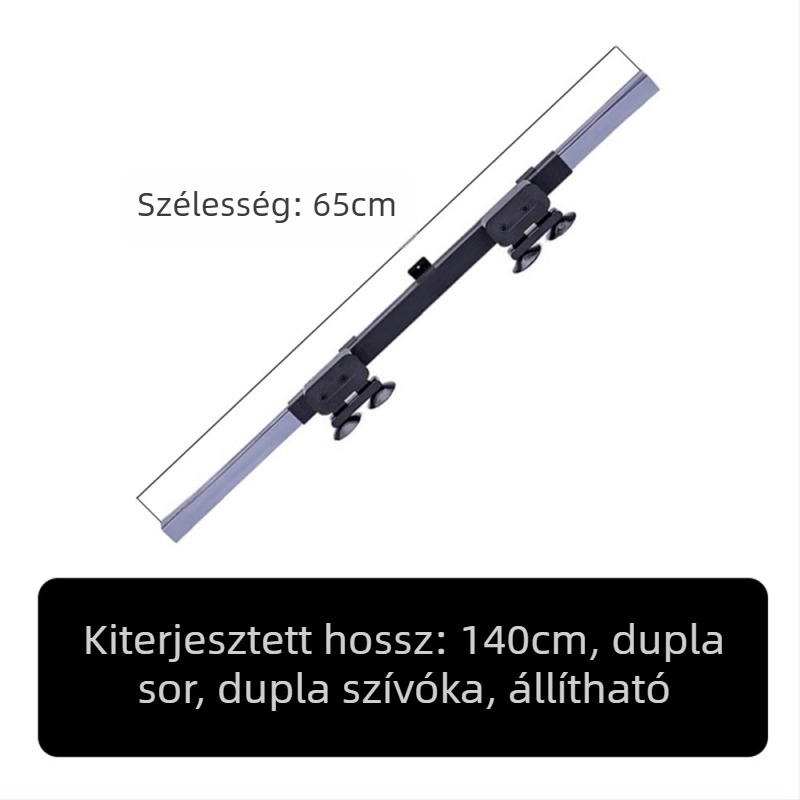 Autó teleszkópos összecsukható árnyékoló, alumínium bevonatú fóliával, univerzális illeszkedés, csíkos mintázat, csattal rögzítés
