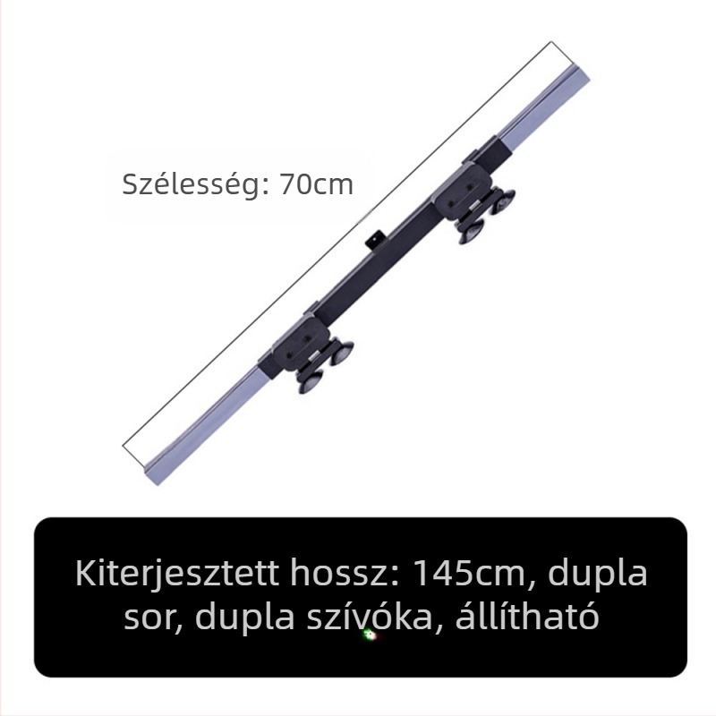 Autó teleszkópos összecsukható árnyékoló, alumínium bevonatú fóliával, univerzális illeszkedés, csíkos mintázat, csattal rögzítés