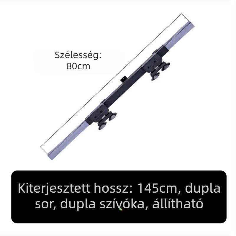 Autó teleszkópos összecsukható árnyékoló, alumínium bevonatú fóliával, univerzális illeszkedés, csíkos mintázat, csattal rögzítés