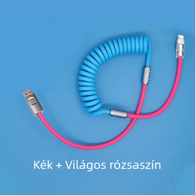 Xinyan Apple PD töltőkábel iPhone 14-hez – Több interfész: Lightning, USB-C, Micro USB, Mini USB; Szövött kábel, 120W gyors töltés