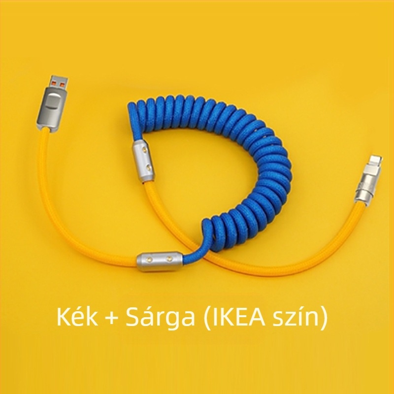 Xinyan Apple PD töltőkábel iPhone 14-hez – Több interfész: Lightning, USB-C, Micro USB, Mini USB; Szövött kábel, 120W gyors töltés