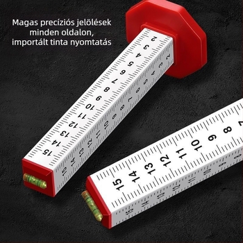 Négyoldalas alumínium ötvözetű szintező és horizontális pozicionáló vonalzó téglakészítéshez és burkoláshoz