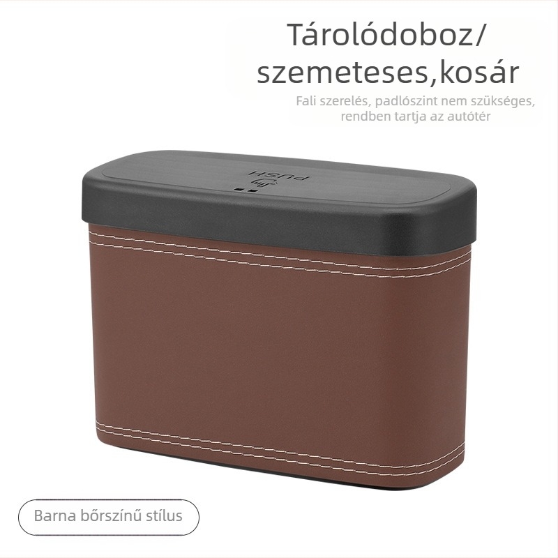 Autóba való szemetes, bőr, Chiefs, ajtóra akasztva, vízálló, logó nyomtatás