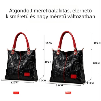 Valódi bőrből készült Tote táska, első réteg marhabőrből, mindennapi használatra, 2022 tél