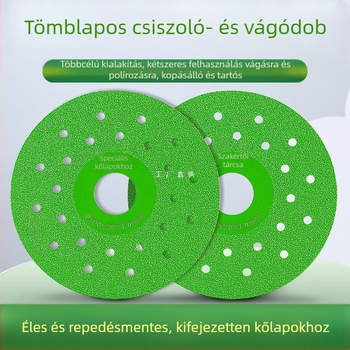 Gyémánt csiszoló korong kerámia burkolólapokhoz – 45°-os éltisztítás, ferde vágás, élkezelés, Nano párna