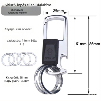 Autókulcstartó struccbőrből, etnikai stílus, márka Other, testreszabás nélkül