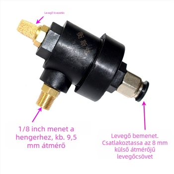 Gumiabroncs-csere henger gyors kipufogó szelep — 0,2 kW, 220V, külső gyűrű-szorító 8
