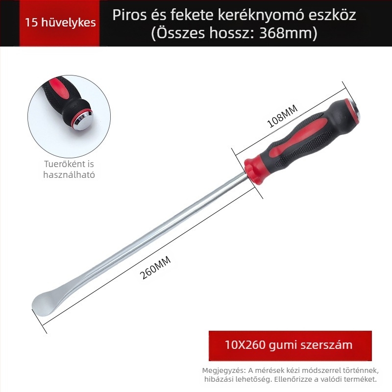 Otthoni használatra szánt többfunkciós crowbar készlet – szénacélból, szigetelt markolatokkal, speciálisan alakított kampó, hegyes tűhegy