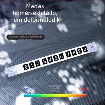 Ideiglenes parkolási szám tábla – alumínium ötvözet, logó nyomtatás, testreszabás elérhető, márka YONG XUN