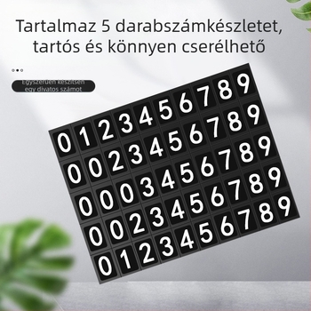 Ideiglenes parkolási szám tábla – alumínium ötvözet, logó nyomtatás, testreszabás elérhető, márka YONG XUN