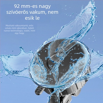 Autótelefon-tartó szívófejes, univerzálisan illeszkedik a műszerfalra (Nem töltődik; Univerzális autókhoz; Szívófejes rögzítés)