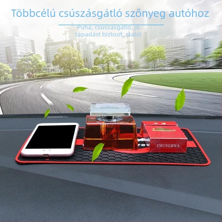 Méhessejt mintázatú autós csúszásmentes pad, PVC, testreszabható feldolgozás, logó nyomtatás