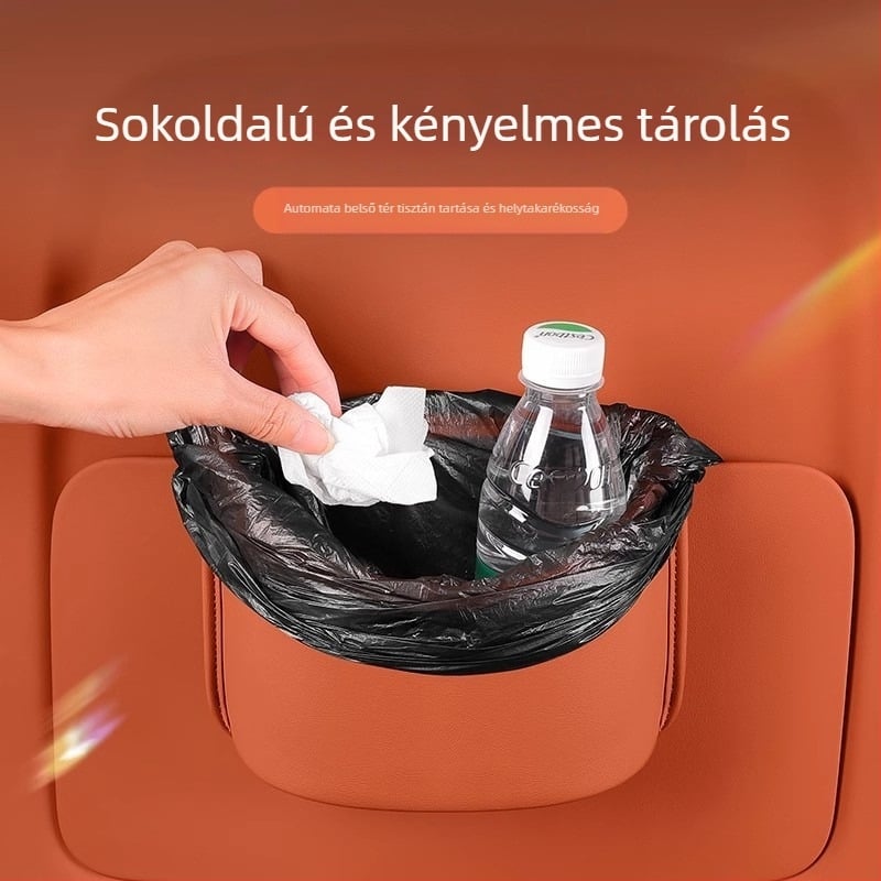 Bőr tároló doboz autó ajtajára akasztható – univerzális, testre szabható