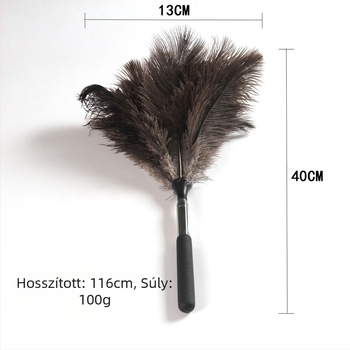 Strucc tollas poroló, lapos fej, teleszkópos rozsdamentes acél nyéllel és fa fogantyúval