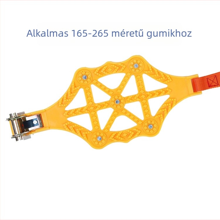 Snow Luton – Gumiabroncs anti-slip láncok Vans, autók és SUV-k számára; Anyag: gumi; Szélesség: 165–265 mm; Tömeg: 305 g/db; Testreszabható feldolgozás