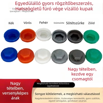 Műanyag vízálló sapka hatszögletű fejhez illeszkedő dovetail csavarhoz (Brand Songze; Cél: vízálló burkolat vezetékhez; Eredet: Hebei)