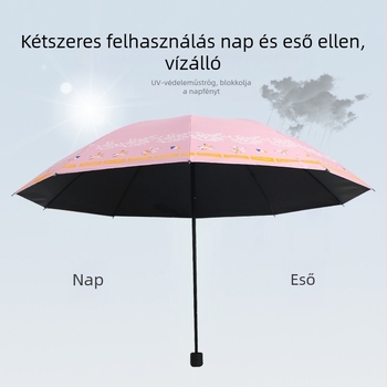 Ruoyu napernyő, 10 acél bordával, UPF > 50, 190T anyagú vinil bevonattal, kézi nyitás-zárás, összecsukható