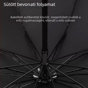 Ruoyu napernyő, 10 acél bordával, UPF > 50, 190T anyagú vinil bevonattal, kézi nyitás-zárás, összecsukható