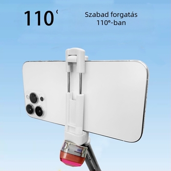 Selfie stick alumínium ötvözetből Type-C csatlakozóval Android, iPhone és Huawei számára — Bluetooth nélkül, távirányító nélkül, stabilizáció