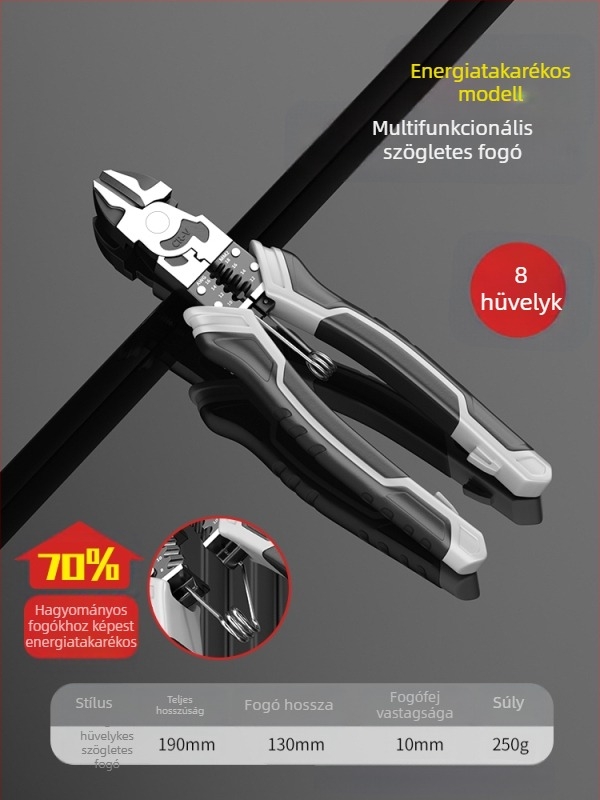Villanyszerelőknek szánt zárható fogók készlet, többfunkciós, ipari minőség